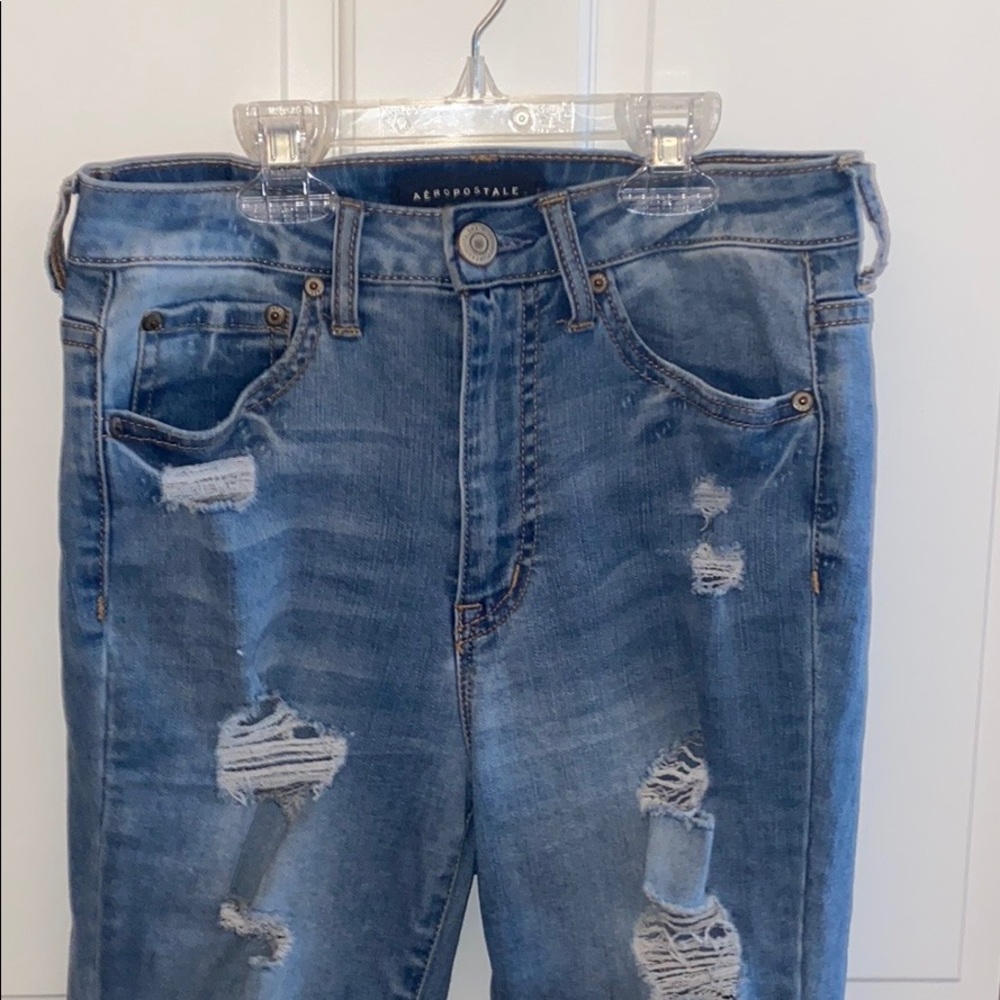 Aeropostale Skinny Ripped Jeans